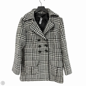 Coat Peacoat By Byer California In Black & White, Size: M Quick Dry Coating Fade Resistant Dye Method