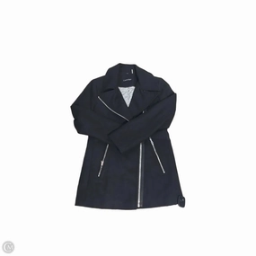 Coat Peacoat By Calvin Klein In Black, Size: L Heat Tech Fabric Climate Responsive Textile