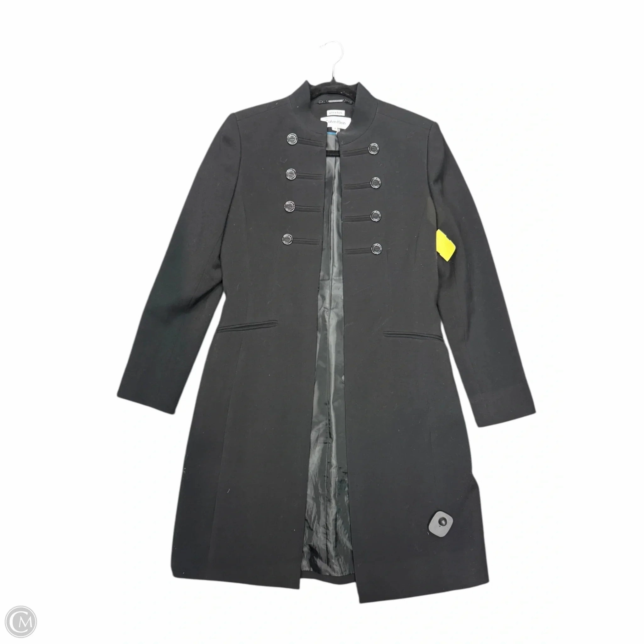 Coat Peacoat By Calvin Klein In Black, Size: M Everyday Urban Style Durable Design