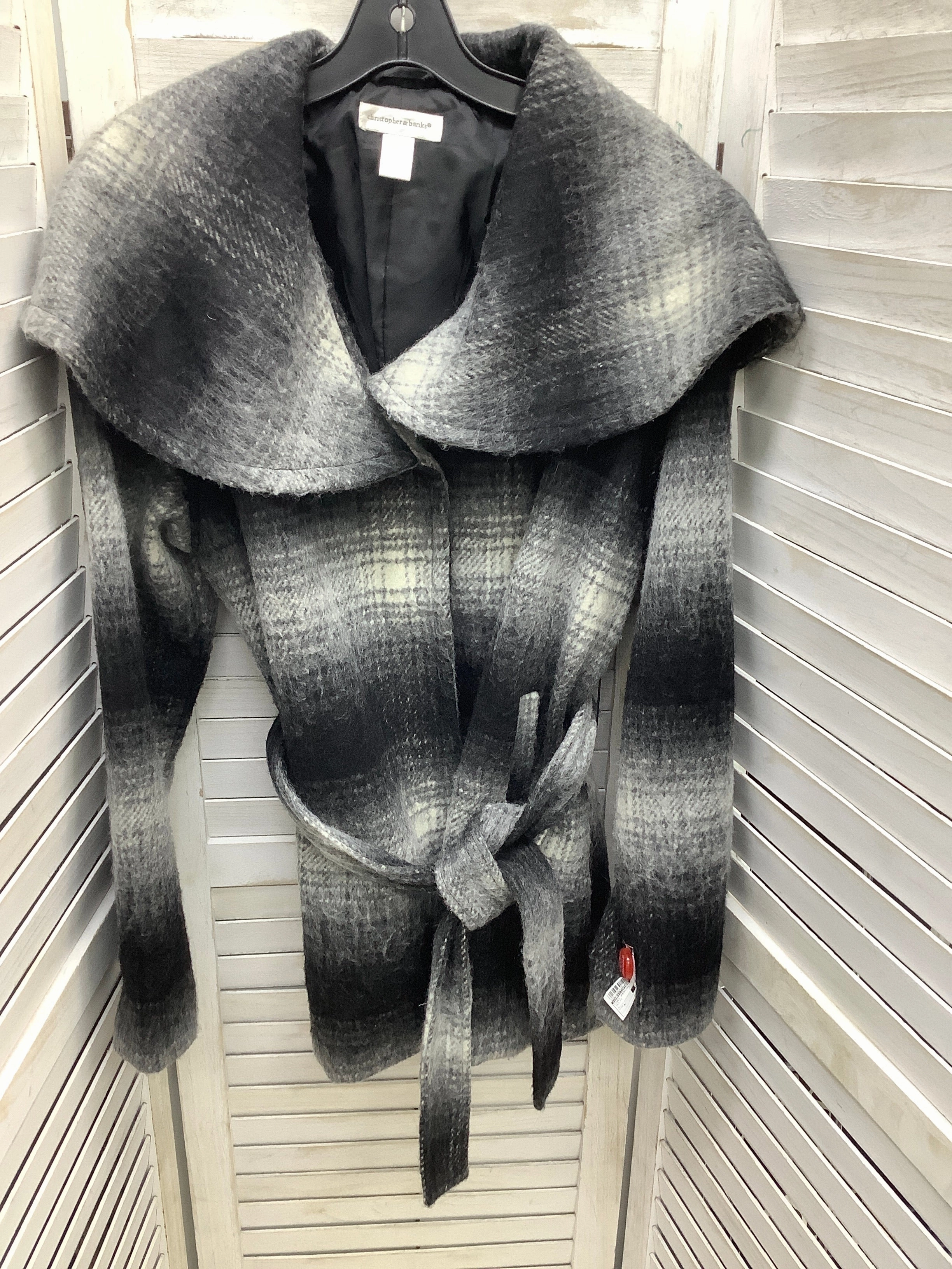 Coat Peacoat By Christopher And Banks In Multi-colored, Size: L Minimalist Design