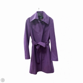 Transitional Weather Piece Coat Peacoat By Clothes Mentor In Purple, Size: M