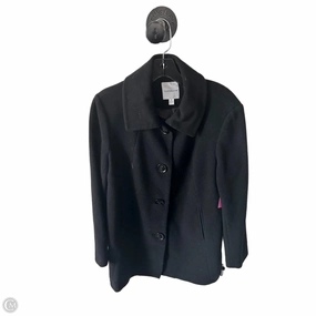 Light Diffusing Fabric Refined Casual Coat Peacoat By Croft And Barrow In Black, Size: M