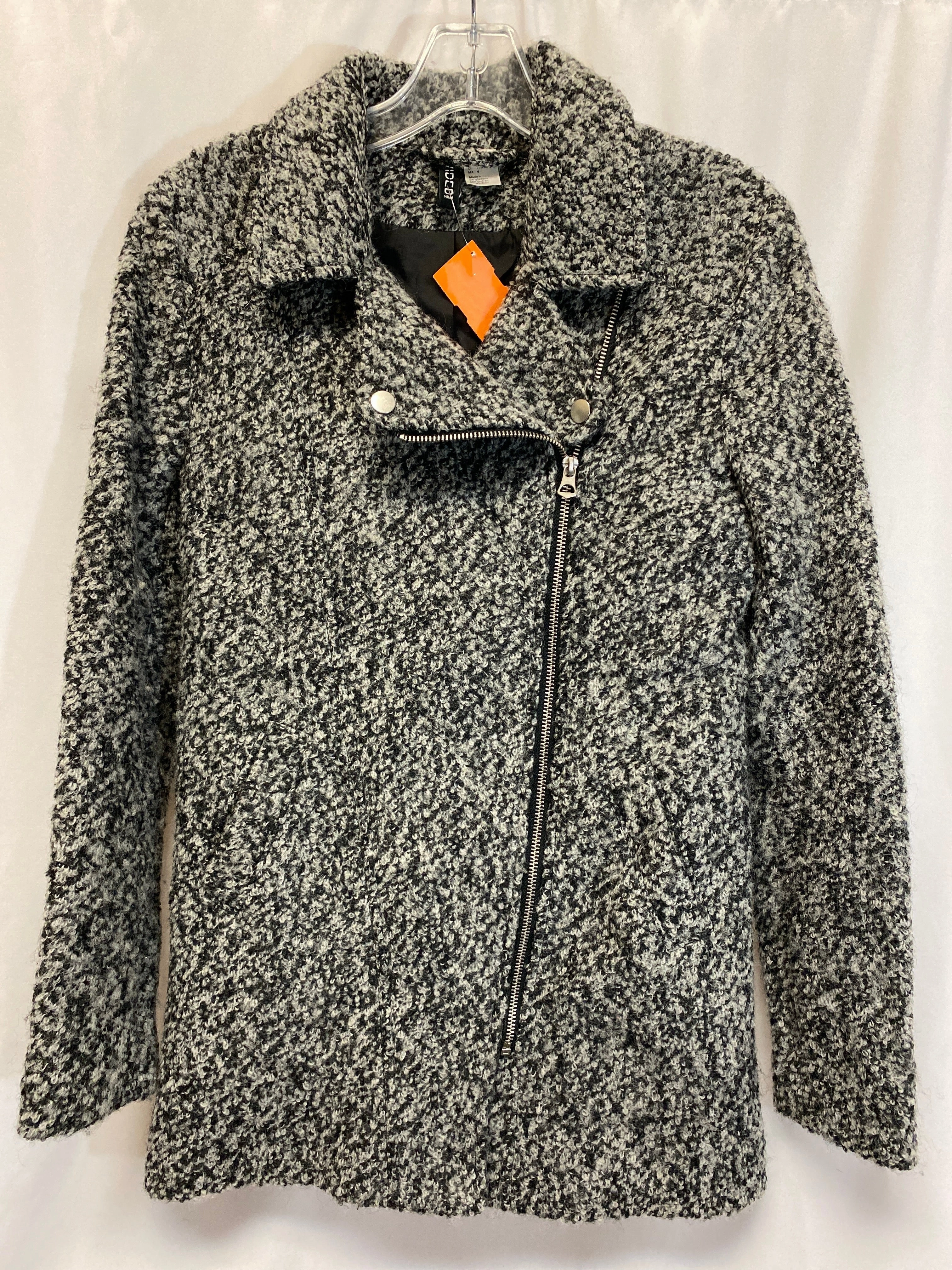 Coat Peacoat By Divided In Grey, Size: S Draft Block