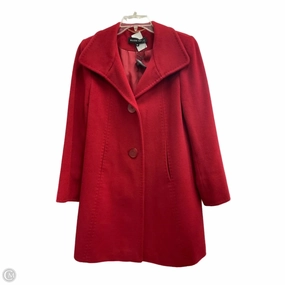 Coat Peacoat By Ellen Tracy In Red, Size: S Light Pack Option
