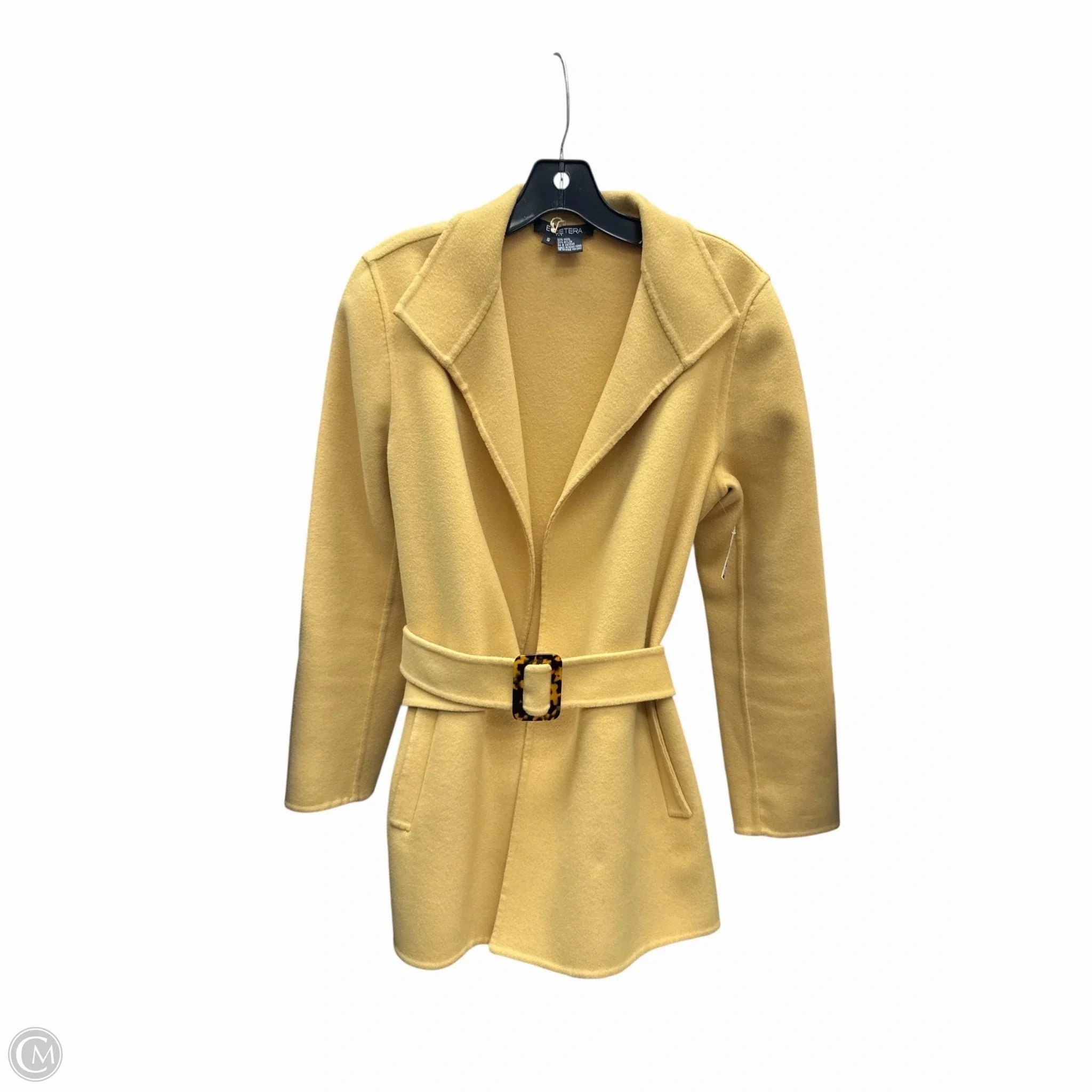 Coat Peacoat By Etcetra In Yellow, Size: S Aramid Fiber Reinforcement Everyday Look