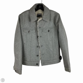 Coat Peacoat By Express In Grey, Size: Xs Sealed Seams Sunday Walk Style