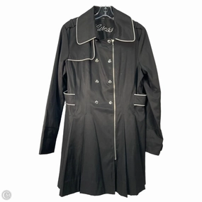 Coat Peacoat By Guess In Black & White, Size: L Neutral Style