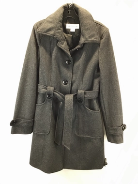 Advanced Layering System Chill Weather Coat Peacoat By Liz Claiborne In Grey, Size: M