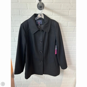 Coat Peacoat By London Fog In Black, Size: Xxl Weather Ready Transitional Layer