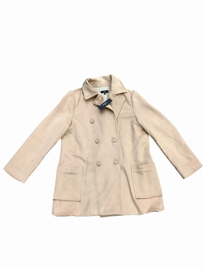Stretchable Panels City Ready Style Coat Peacoat By Lulus In Tan, Size: Xl
