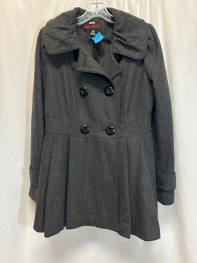 Single Breasted Coat Peacoat By Miss Sixty In Grey, Size: M