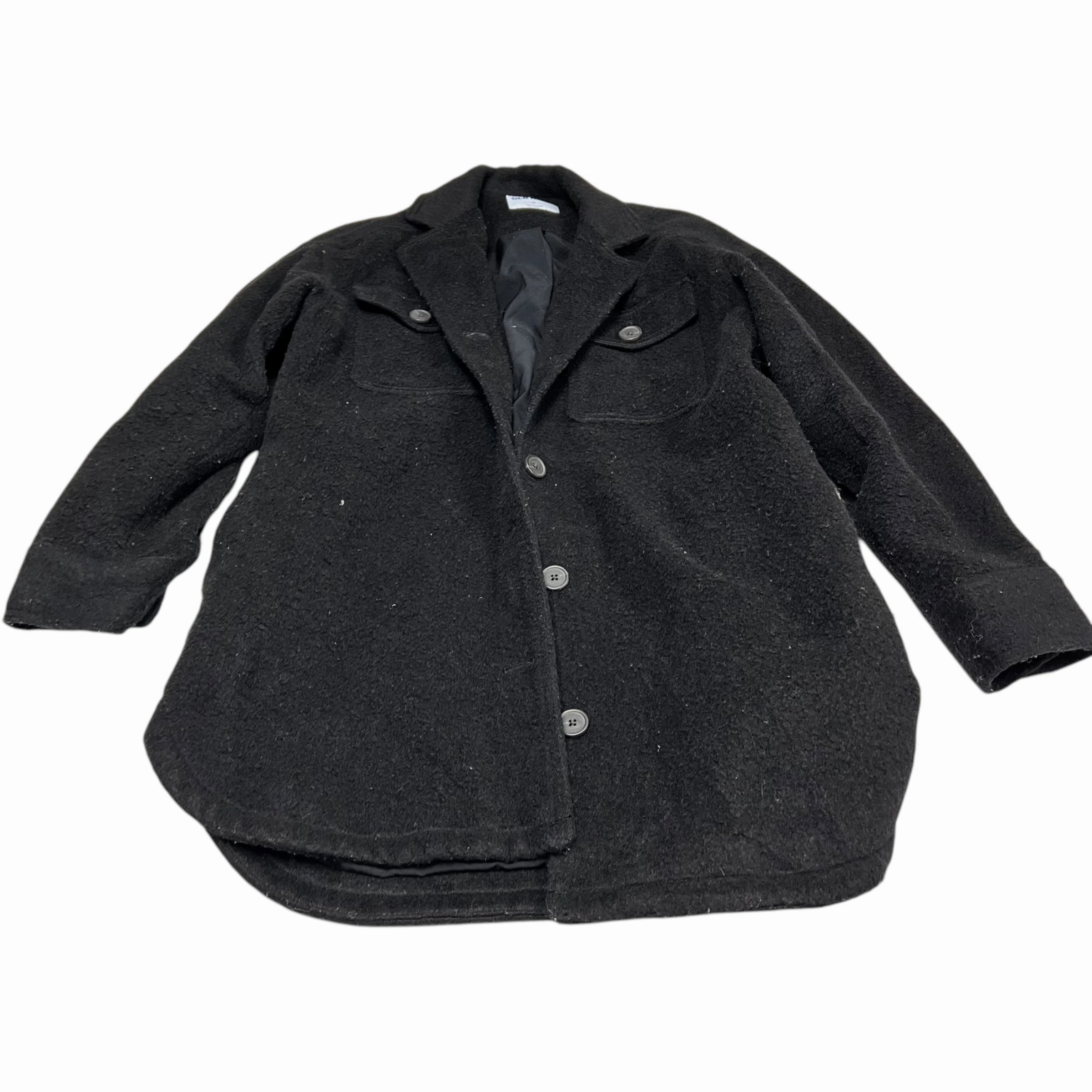 Smart Weather Style Flatlock Seam Construction Coat Peacoat By Old Navy In Black, Size: M