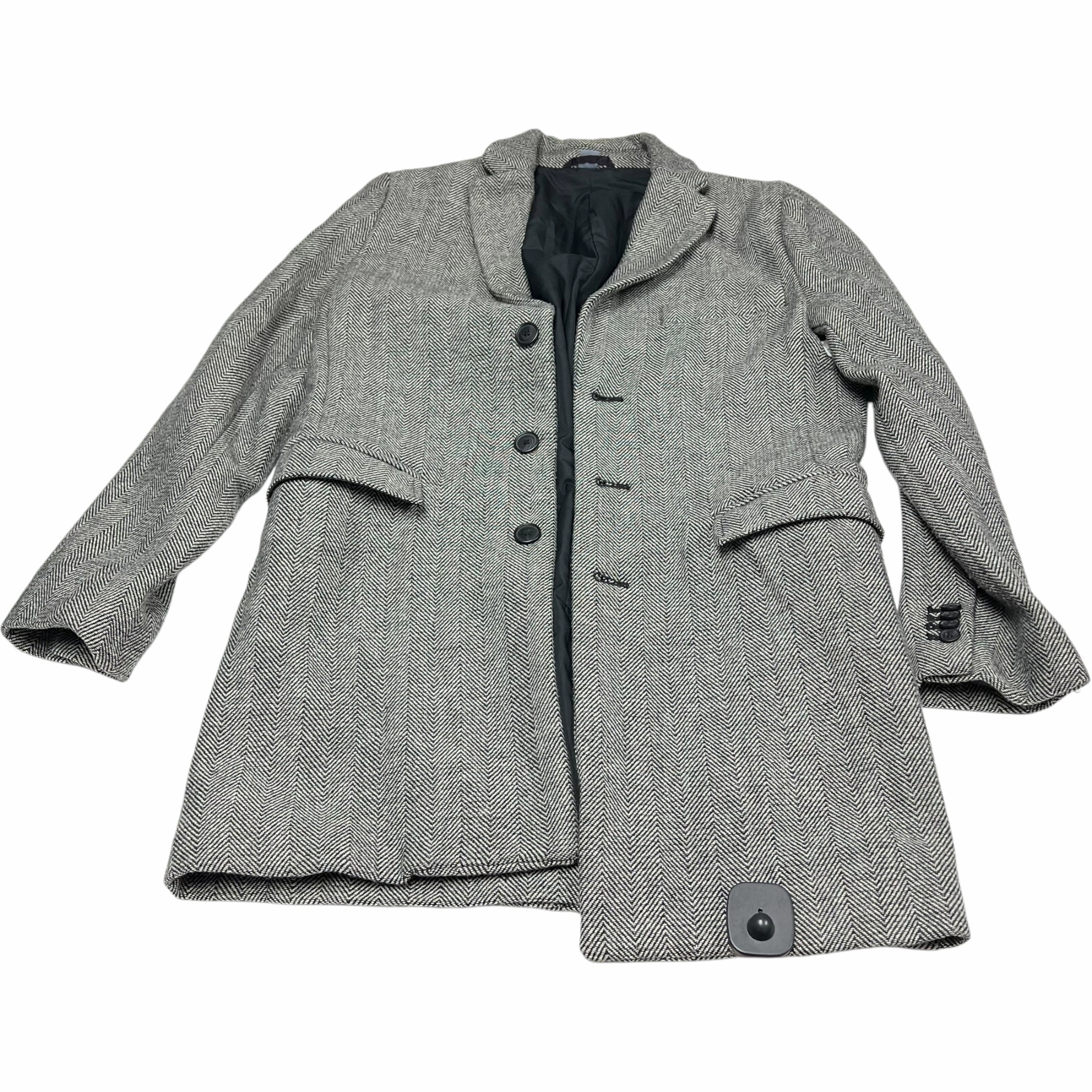 Coat Peacoat By Old Navy In Grey, Size: S Bonded Seam Technology Magnetic Closures