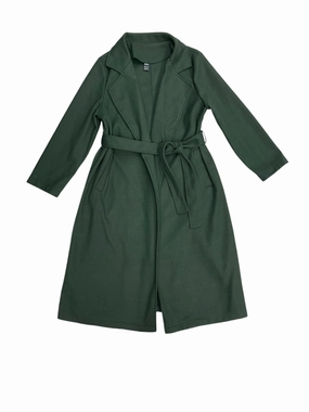 Coat Peacoat By Shein In Green, Size: S Eco Conscious Dye Process