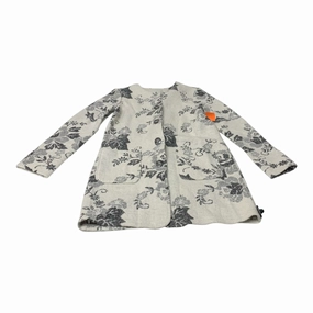 Button Closure Coat Peacoat By Spanner In Grey, Size: L