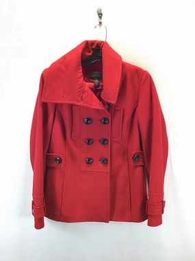 Sport Fit Coat Peacoat By Style And Company In Black & Red, Size: M