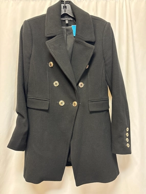 Coat Peacoat By White House Black Market In Black, Size: S NonRestrictive Cut