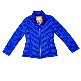 Coat Puffer & Quilted By Calvin Klein In Blue, Size: Xs Chill Proof Style Utility Pockets
