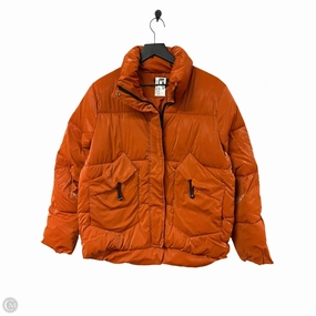 Functional Piece FullCoverageHood Coat Puffer & Quilted By Charlie B In Orange, Size: S