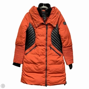 Coat Puffer & Quilted By Cmb In Black & Orange, Size: M Breathable Layer Weatherproof Shell