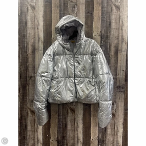 Coat Puffer & Quilted By Cme In Silver, Size: 1x Warm Essentials Abrasion Resistant Edging