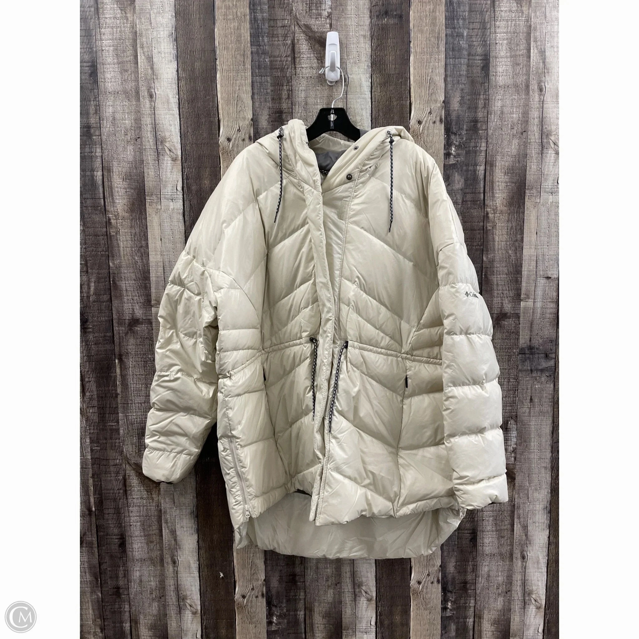 Multi Use Piece Heat Reflective Lining Coat Puffer & Quilted By Columbia In Beige, Size: 2x