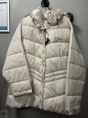 Coat Puffer & Quilted By Columbia In Cream, Size: 3x Double Stitch Reinforcement Practical Everyday Fit