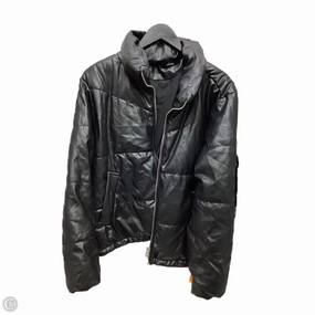 Stretch Paneling Coat Puffer & Quilted By Divided In Black, Size: M