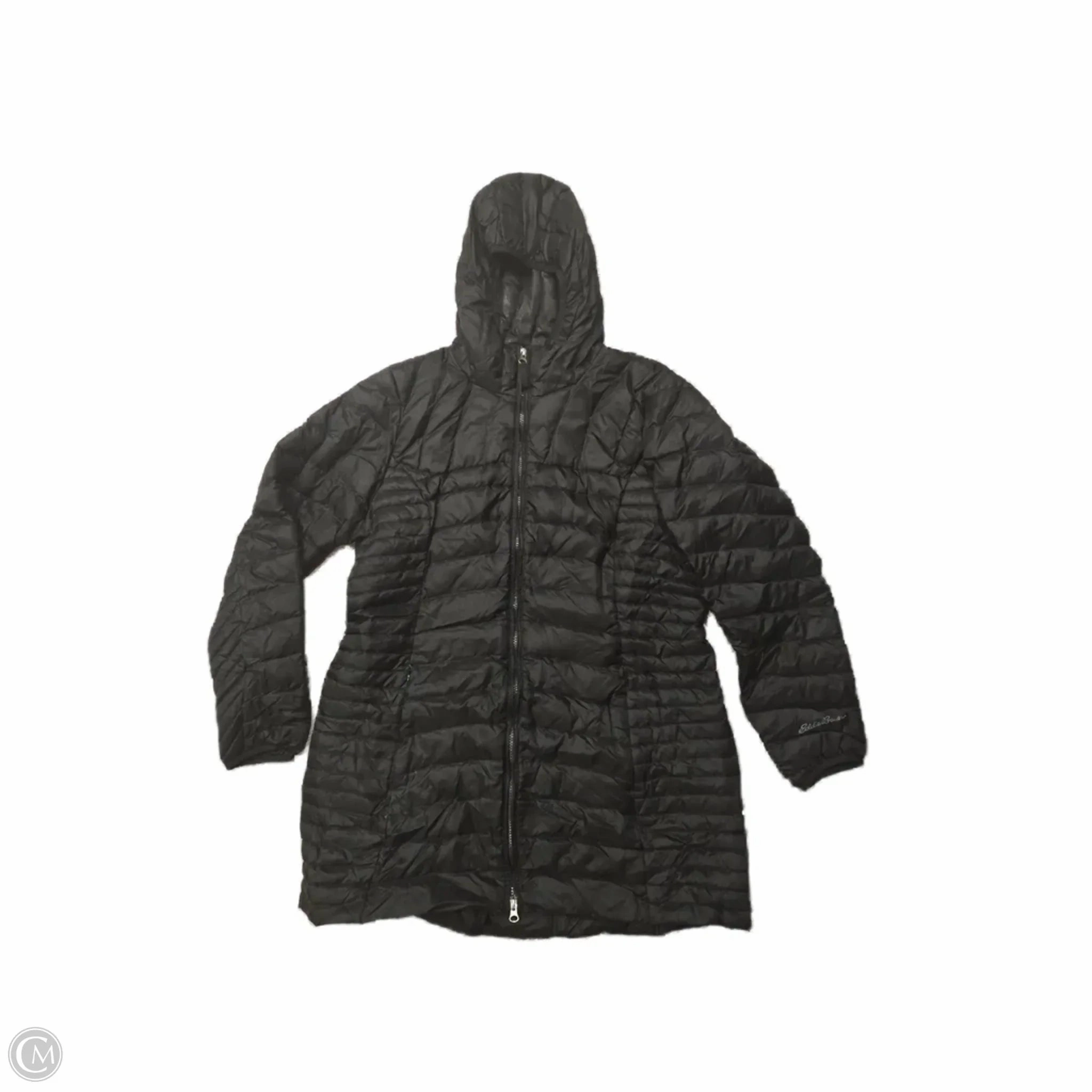 Layering Compatible Cut Coat Puffer & Quilted By Eddie Bauer In Black, Size: Xl