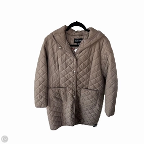 Reflective details fall season Coat Puffer & Quilted By Ellen Tracy In Brown, Size: L