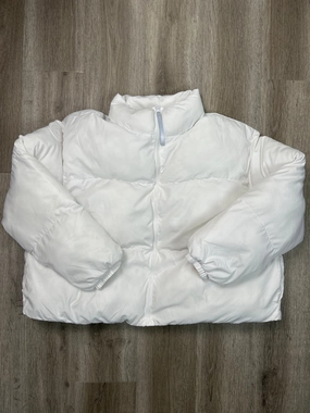 Coat Puffer & Quilted By Fabletics In White, Size: 2x Silicone Grip Trim Eco Friendly Production