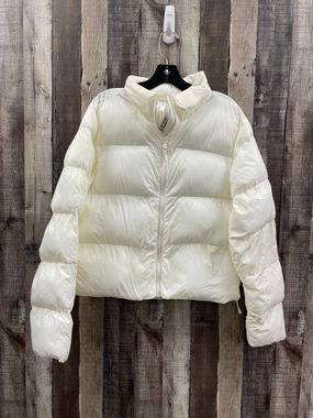 hypoallergenic material Layer Up Style Coat Puffer & Quilted By Fabletics In White, Size: S