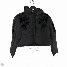 Coat Puffer & Quilted By Free People In Black, Size: M Belted Waist Waist String