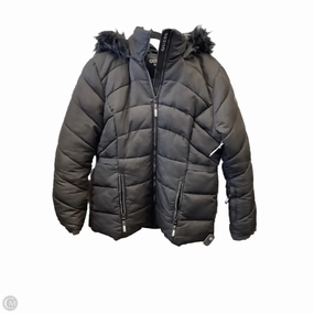 Coat Puffer & Quilted By Guess In Black, Size: L Articulated Ergonomic Fit Easy Care Machine Washable