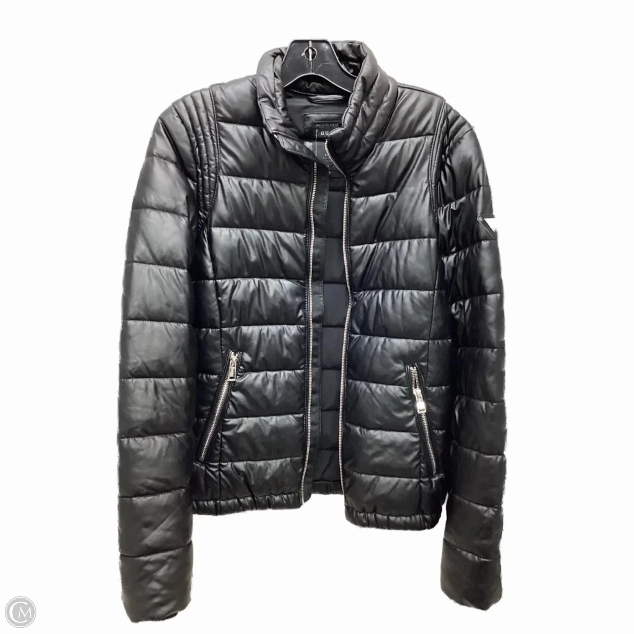 Reinforced Hems Anti Slip Interior Coat Puffer & Quilted By Guess In Black, Size: Xs