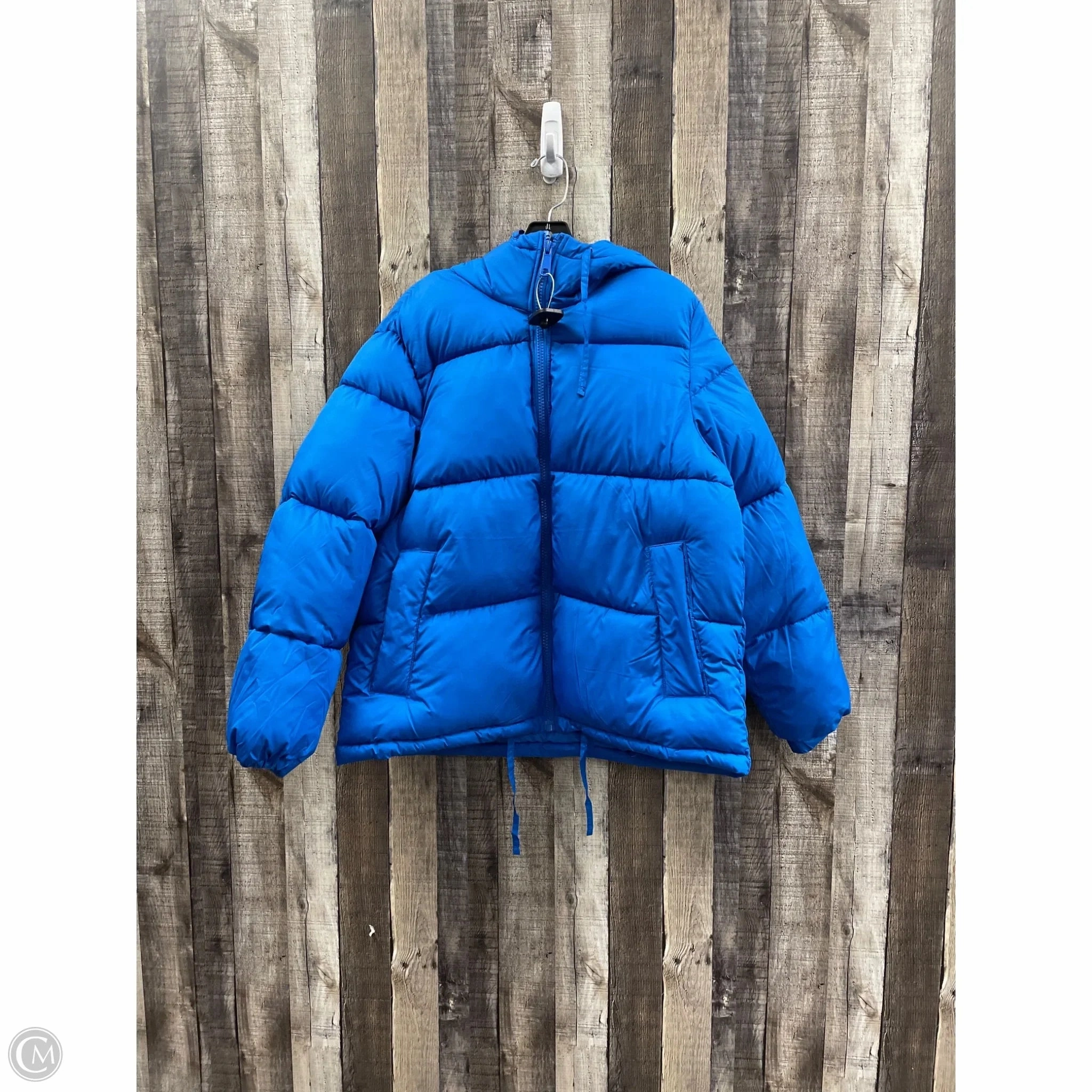 Coat Puffer & Quilted By H&m In Blue, Size: S 3-In-1 Set