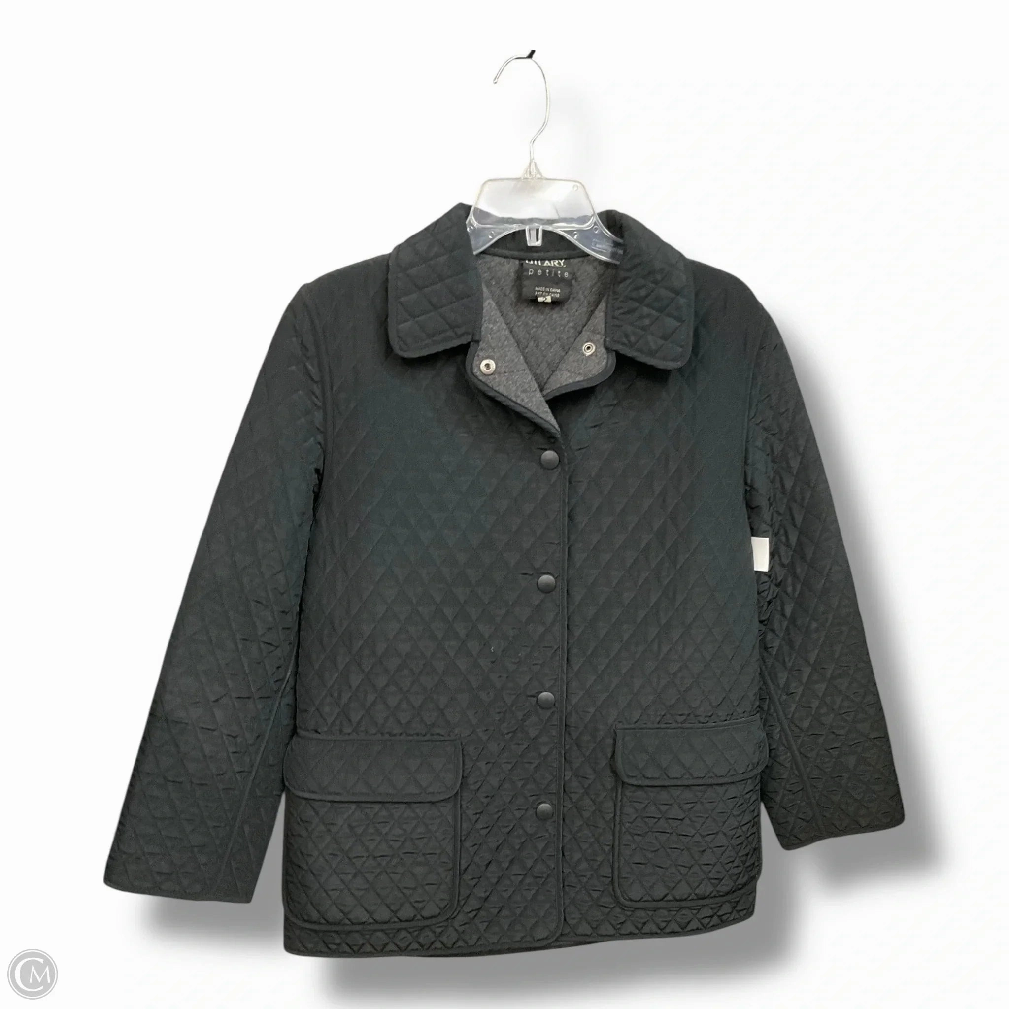 High Collar Structure Cozy Street Style Coat Puffer & Quilted By Hilary Radley In Black, Size: S