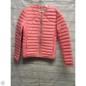 Button Fastenings Coat Puffer & Quilted By Hunter In Pink, Size: S