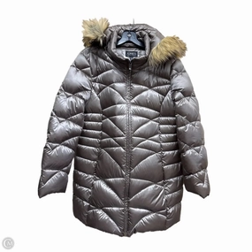 Heat Retention Static Dissipating Threading Coat Puffer & Quilted By Jones New York In Bronze, Size: Xl