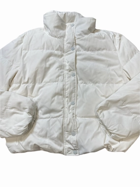 Odor Control Finish Coat Puffer & Quilted By Karen Kane In White, Size: M