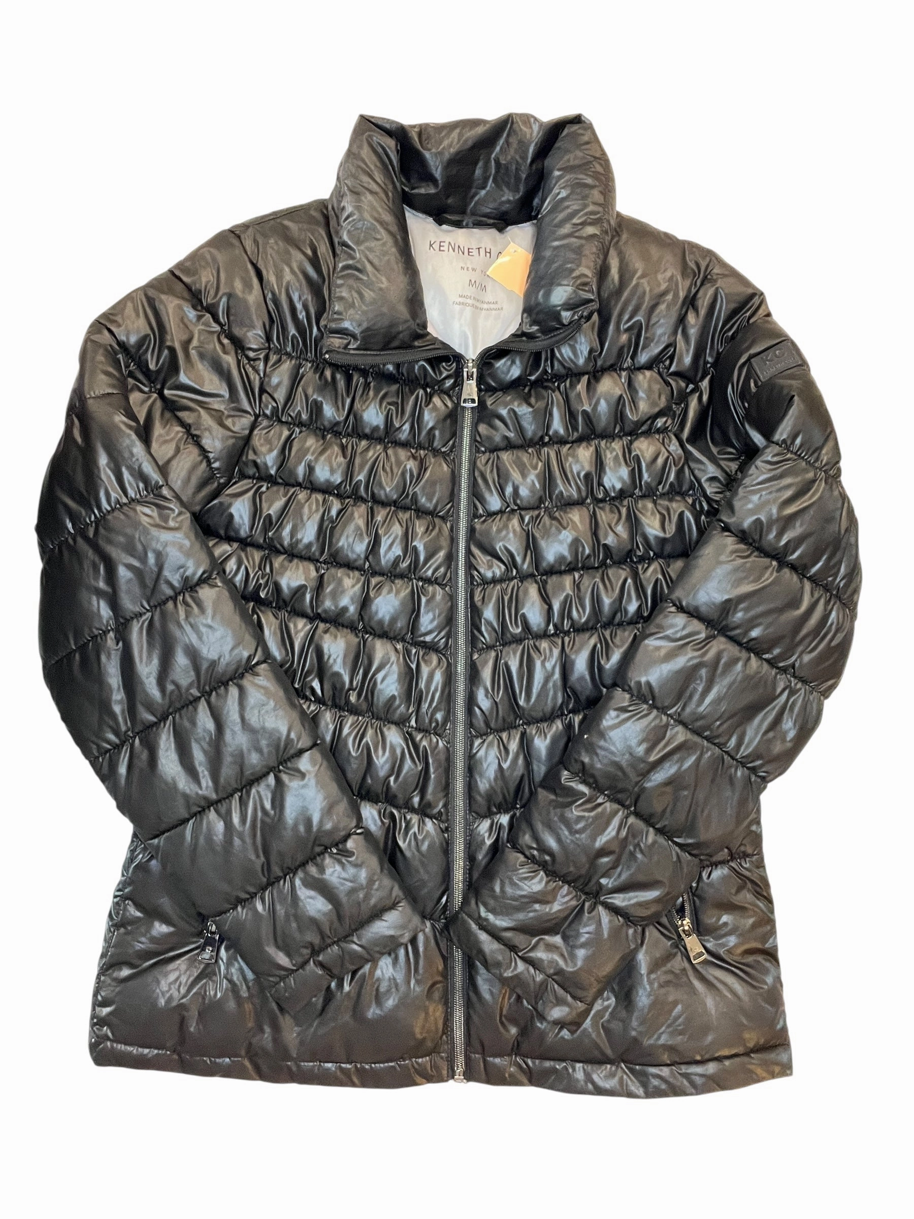 Coat Puffer & Quilted By Kenneth Cole In Black, Size:M Weight Distribution System Comfy Fit