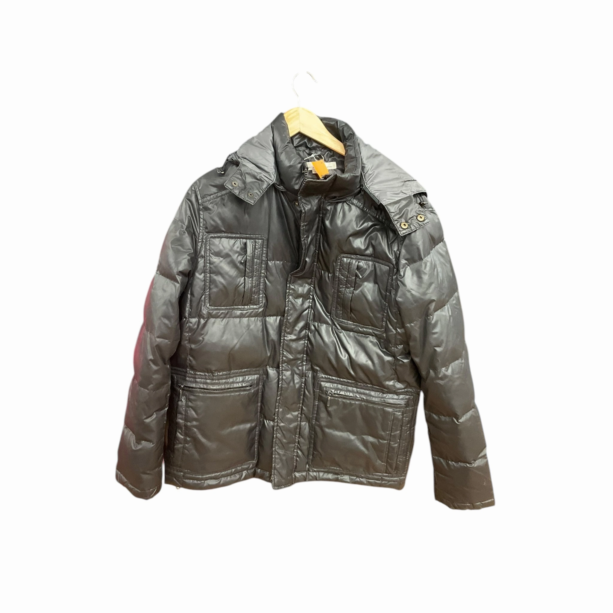 Timeless Fit Style anti slip grip Coat Puffer & Quilted By Kenneth Cole Reaction In Black, Size: L