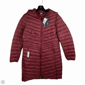 Coat Puffer & Quilted By Lands End In Maroon, Size: S Neutral Style Adjustable Detachable Hood