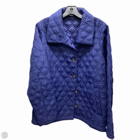 Coat Puffer & Quilted By Lands End In Navy, Size: M Simple Look