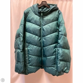 Coat Puffer & Quilted By Lane Bryant In Green, Size: 3x Moisture Control Fibers Moisture Wicking Layer