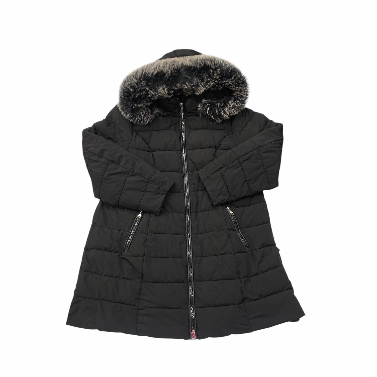 Wrinkle Free Fabric Daily Wear Coat Puffer & Quilted By Laundry In Black, Size: 2x