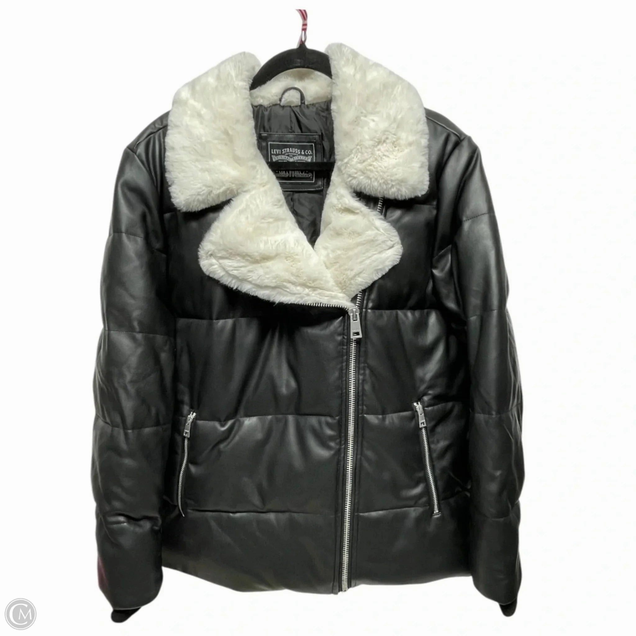 Convertible Style Coat Puffer & Quilted By Levis In Black, Size: L