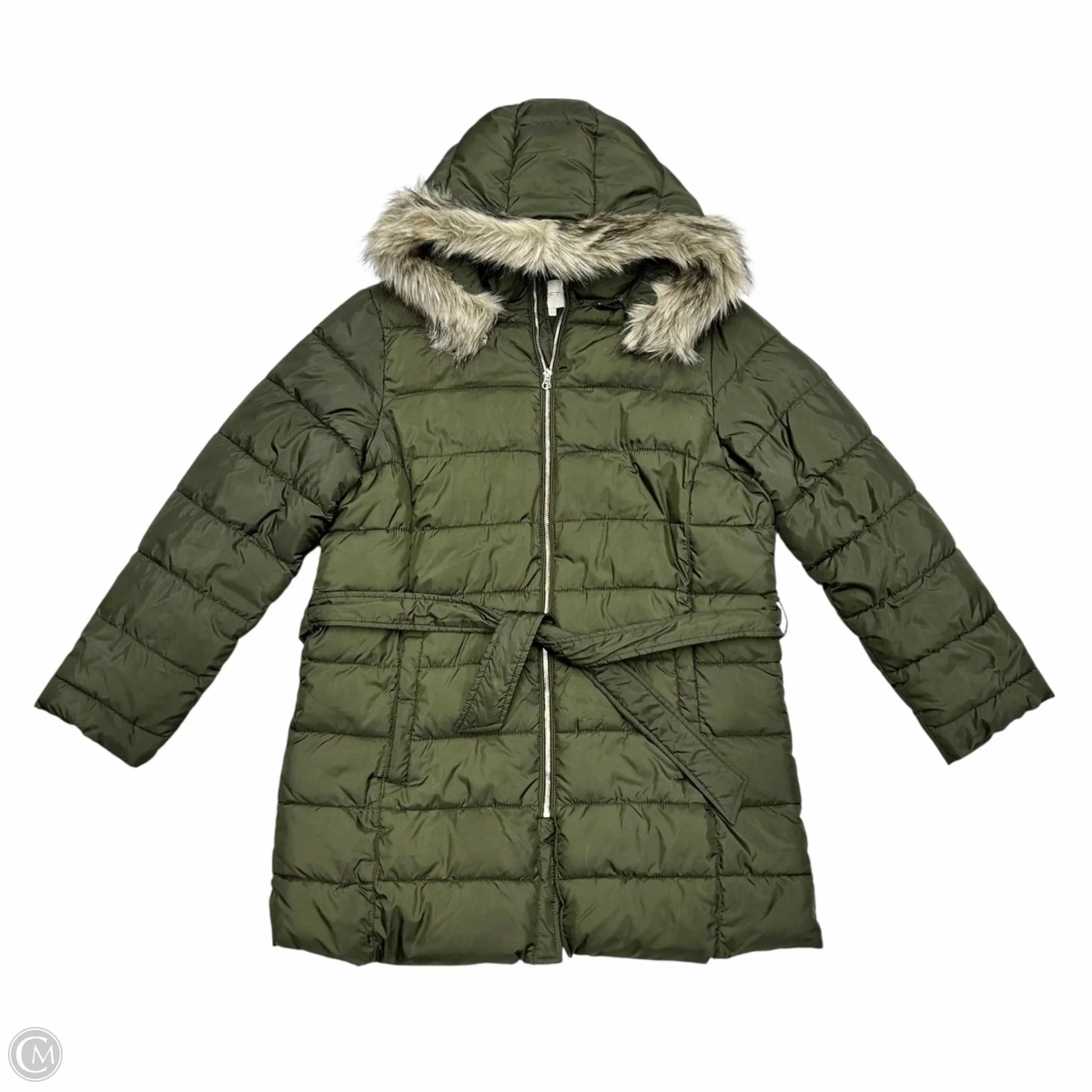 Ergonomic Fit Light Protection Coat Puffer & Quilted By Loft In Green, Size: Xl