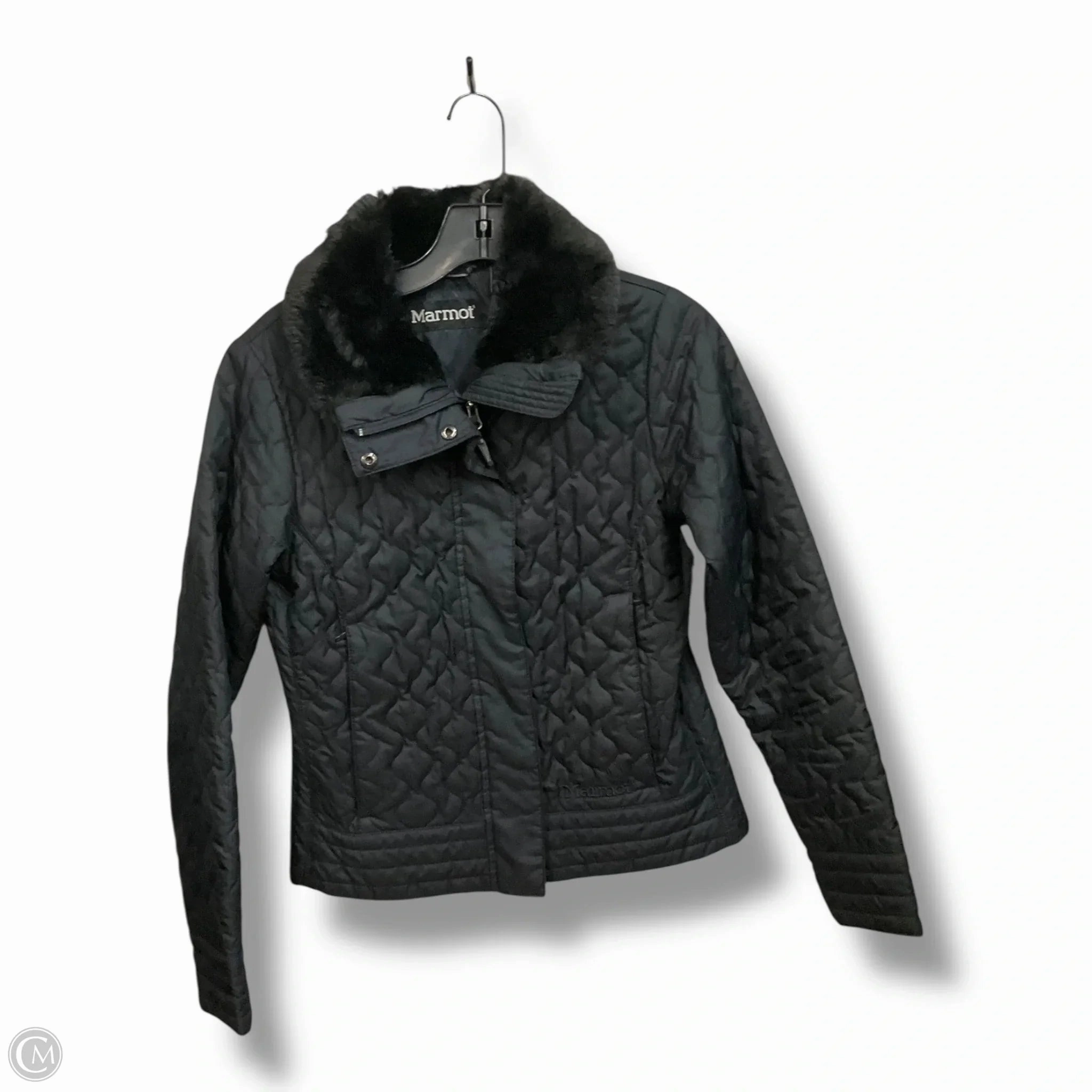 Coat Puffer & Quilted By Marmot In Black, Size: S Double Stitch Seams