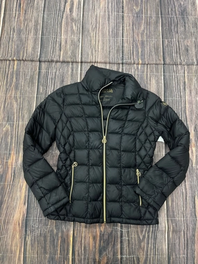 City Commuter Soft Fleece Coat Puffer & Quilted By Michael By Michael Kors In Black, Size: M